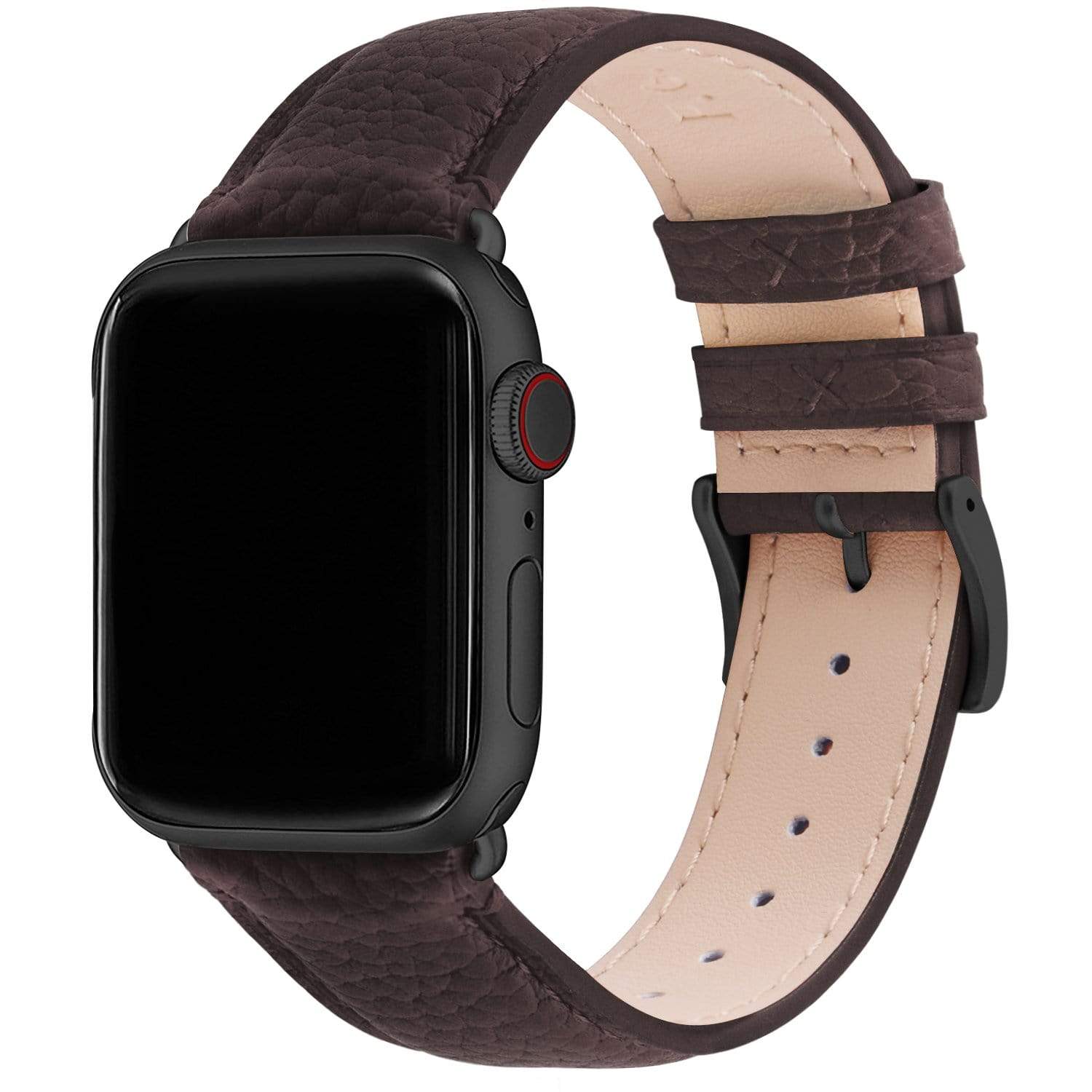 Apple Watch Band | Coffee | Litchi-Bosin Fullmosa 38mm/40mm / Gunmetal