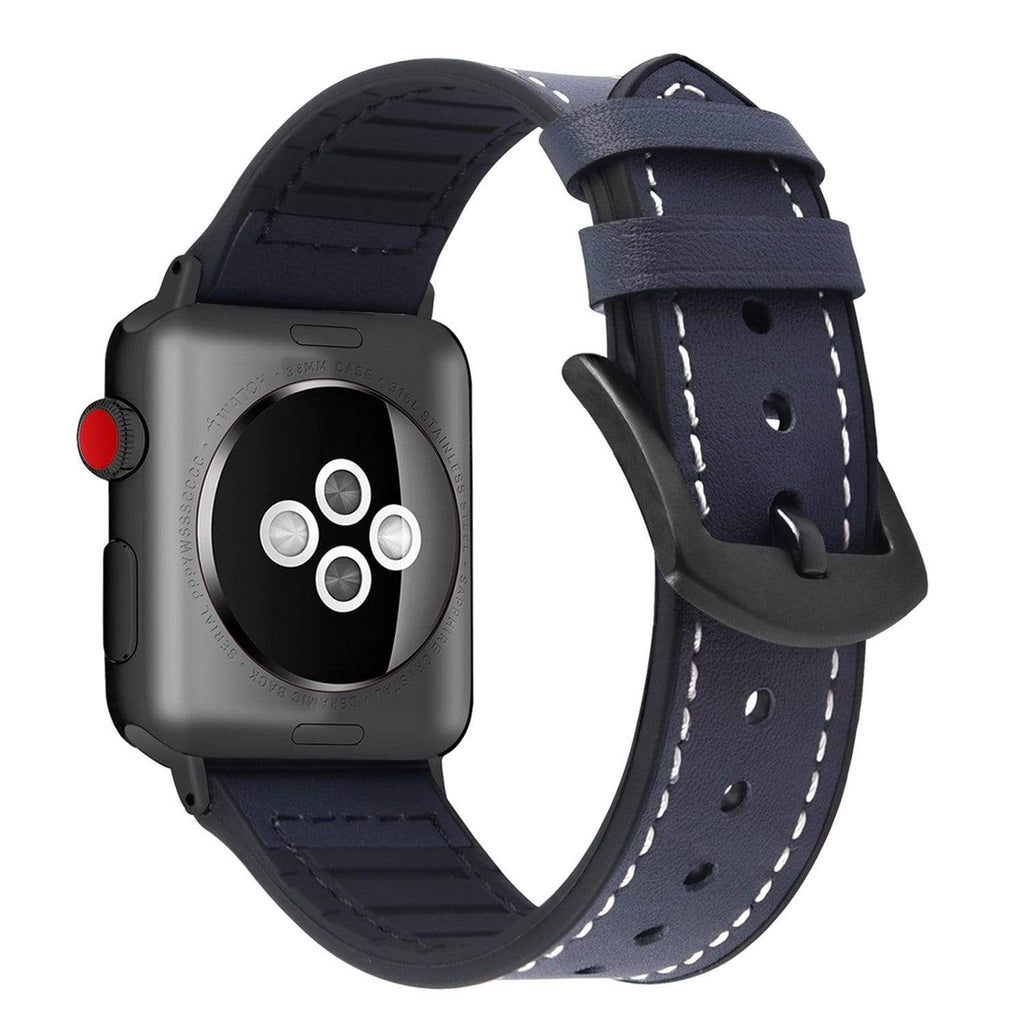 pink apple watch black band