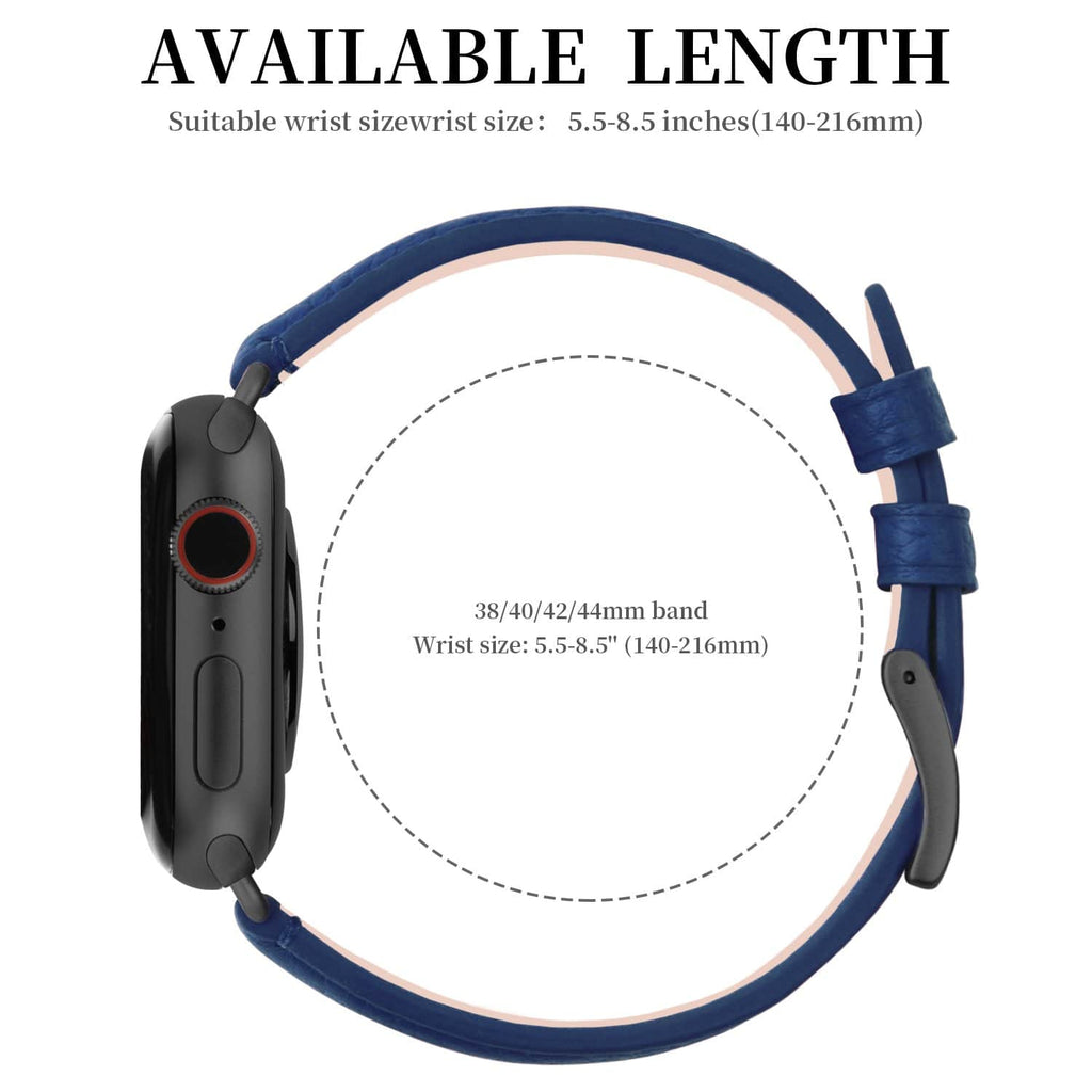 Apple Watch Band | Dark blue | Litchi-Bosin Fullmosa
