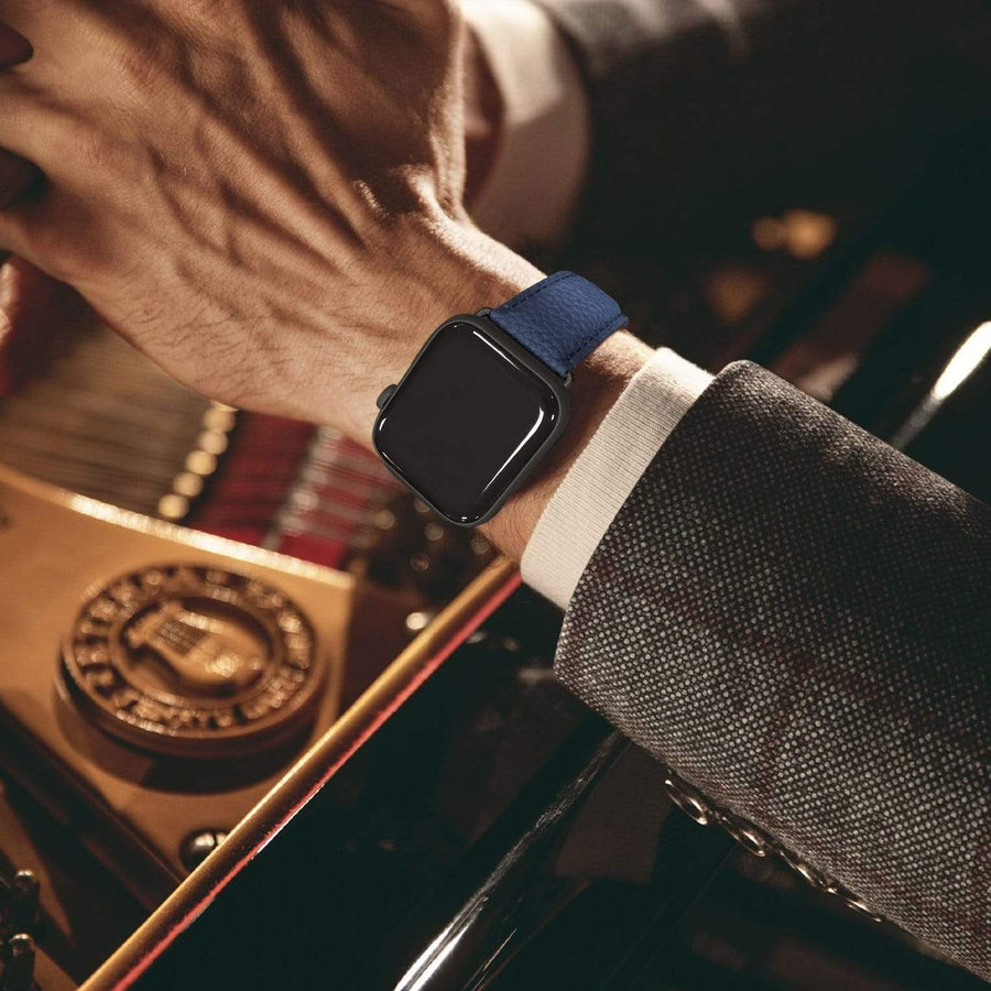 Apple Watch Band | Dark blue | Litchi-Bosin Fullmosa