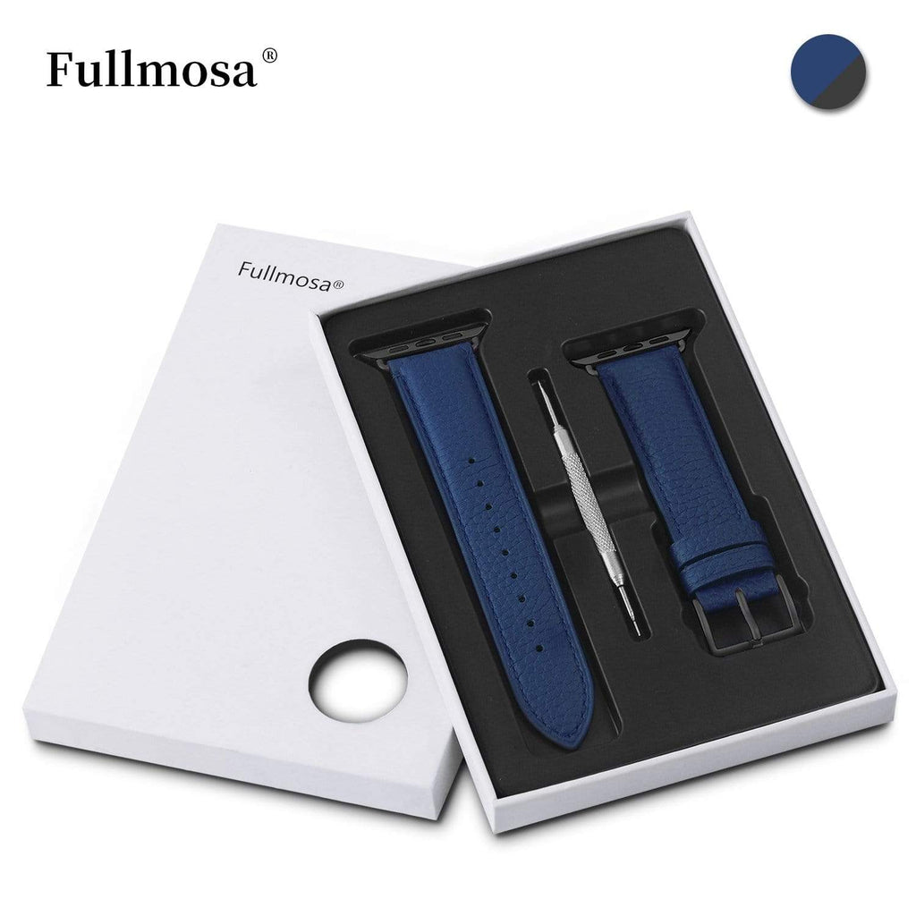 Apple Watch Band | Dark blue | Litchi-Bosin Fullmosa