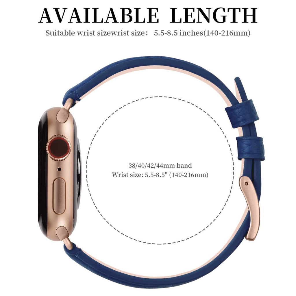 Apple Watch Band | Dark blue | Litchi-Bosin Fullmosa