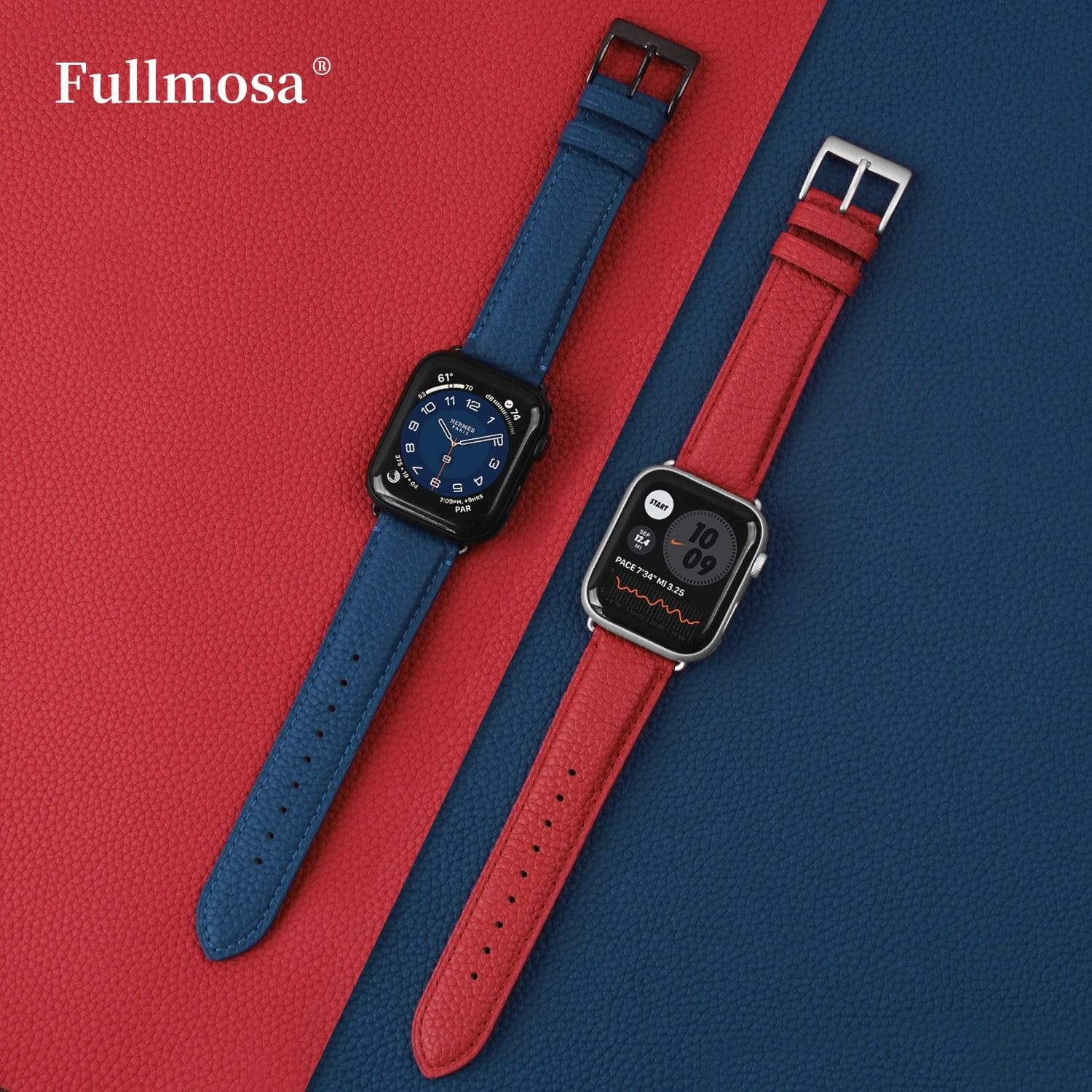 Apple Watch Band | Dark blue | Litchi-Bosin Fullmosa