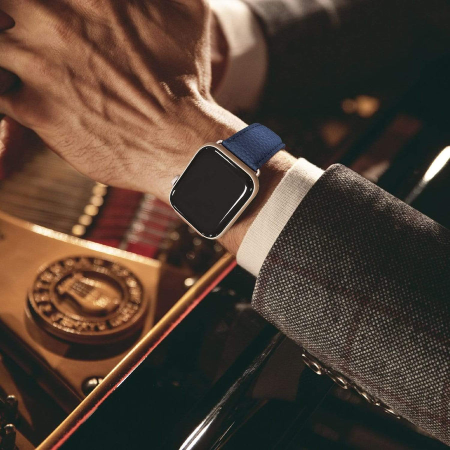 Apple Watch Band | Dark blue | Litchi-Bosin Fullmosa