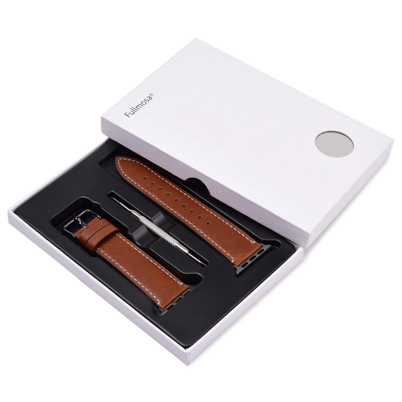 Apple Watch Band | Dark Brown Leather | Wax Fullmosa