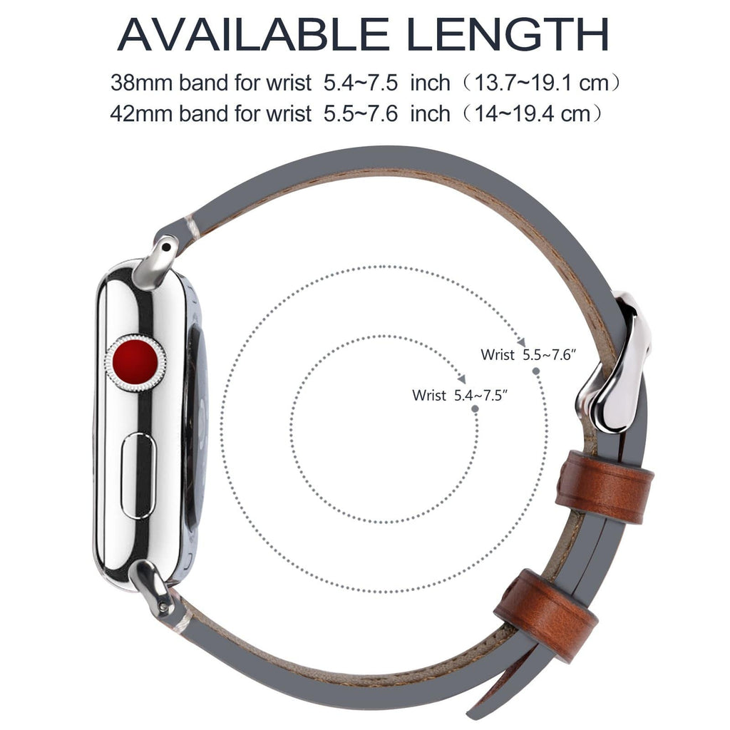 Apple Watch Band | Dark Brown Leather | Wax Fullmosa
