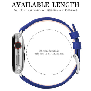 Apple Watch Band | Electric blue | Litchi-Bosin Fullmosa