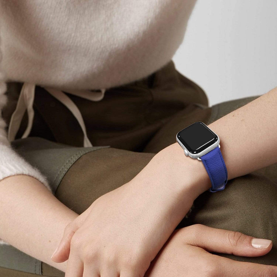 Apple Watch Band | Electric blue | Litchi-Bosin Fullmosa