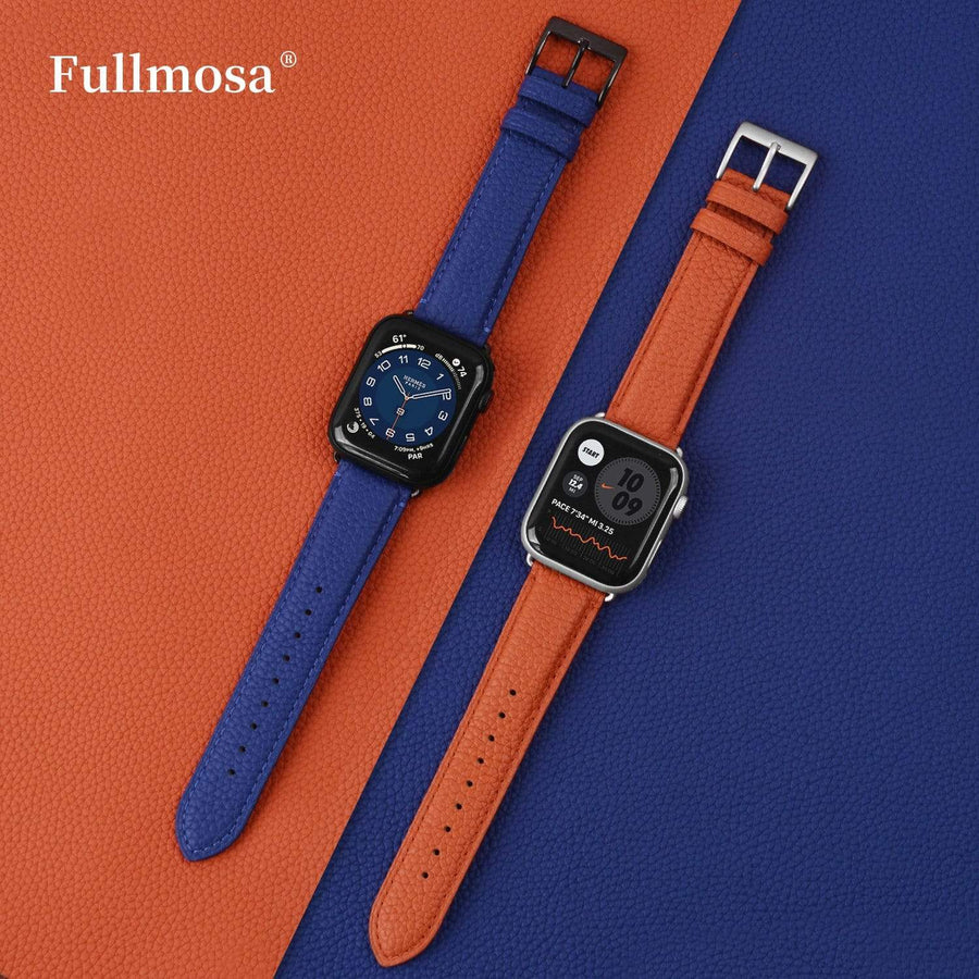Apple Watch Band | Electric blue | Litchi-Bosin Fullmosa