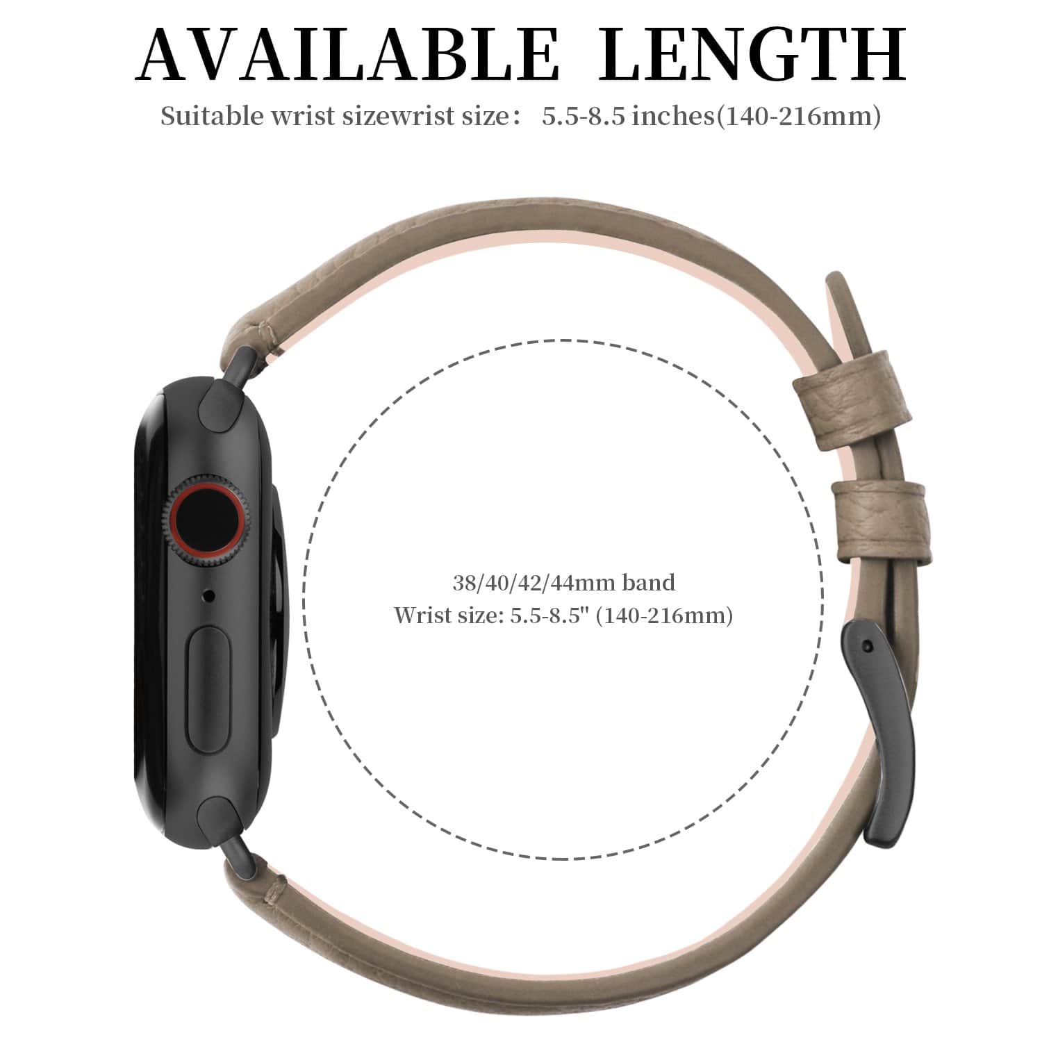 Apple Watch Band | Elephant grey | Litchi-Bosin Fullmosa