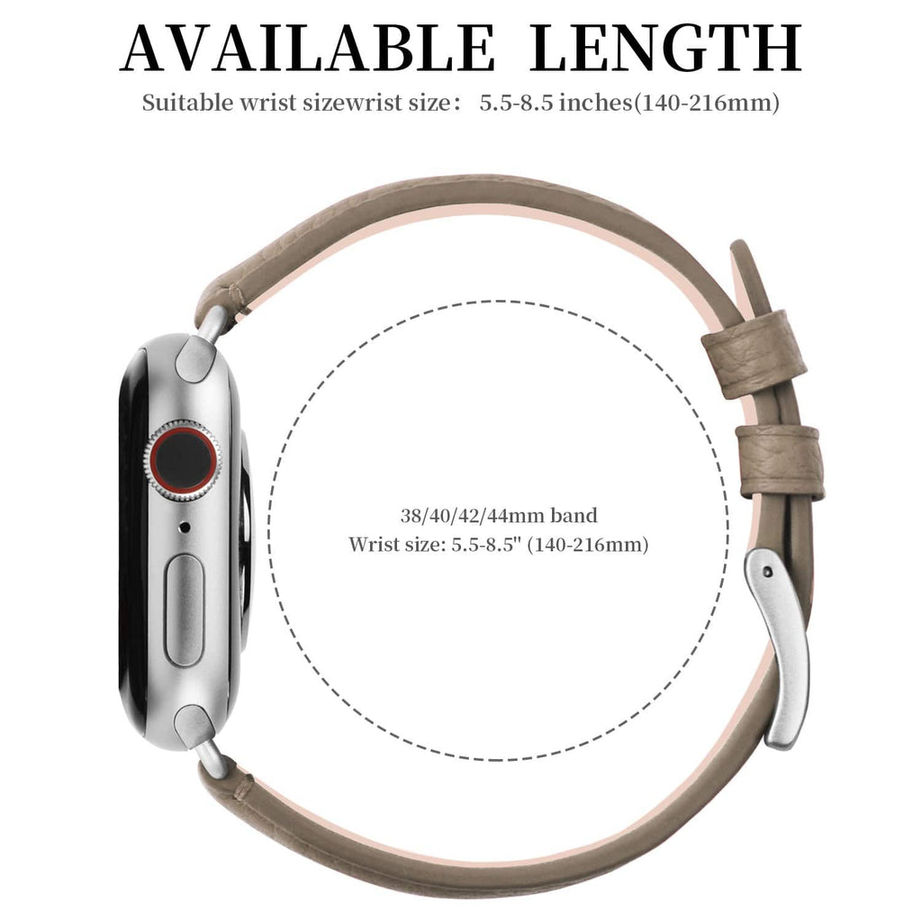 Apple Watch Band | Elephant grey | Litchi-Bosin Fullmosa