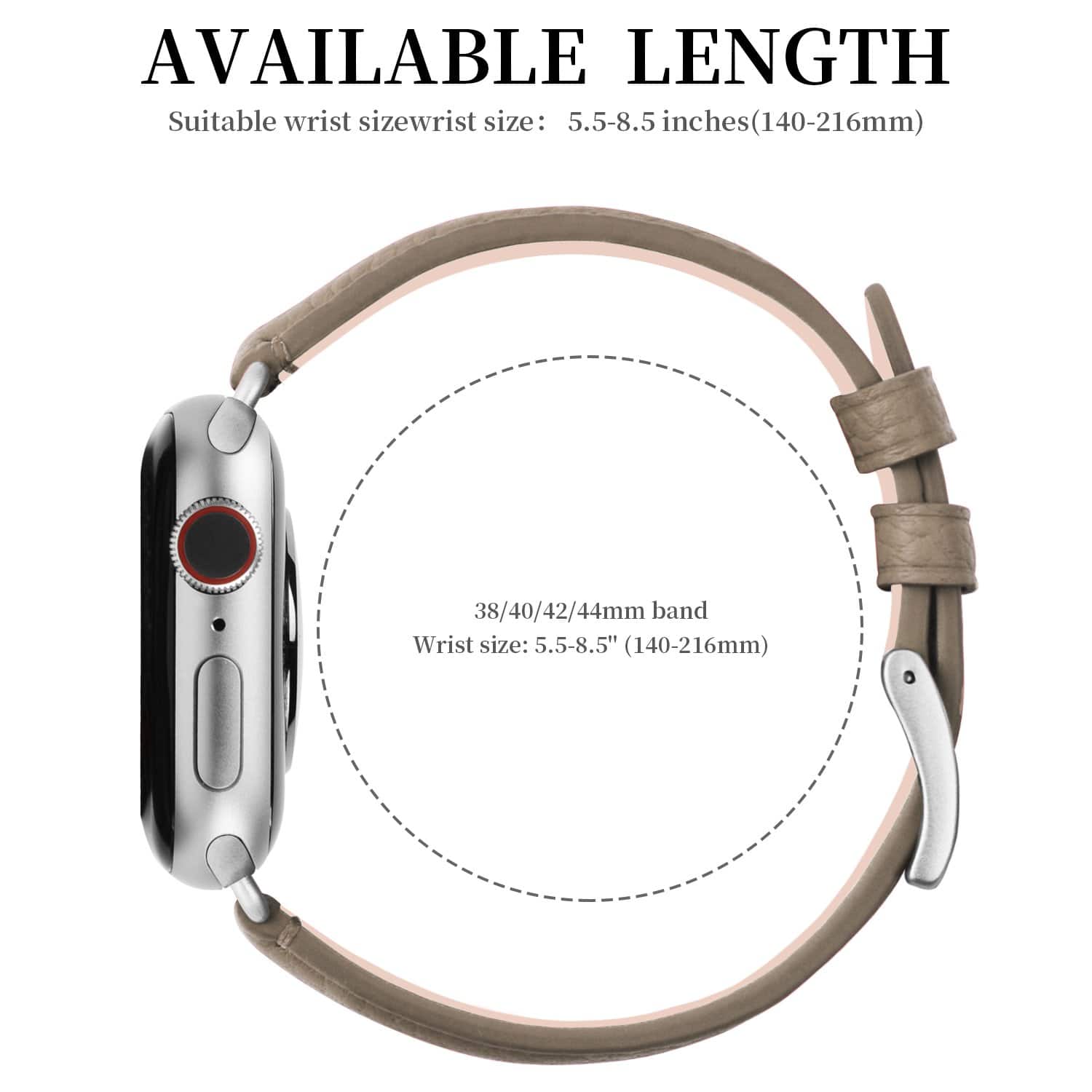 Apple Watch Band | Elephant grey | Litchi-Bosin Fullmosa