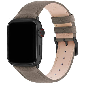 Apple Watch Band | Elephant grey | Litchi-Bosin Fullmosa 38mm/40mm / Gunmetal