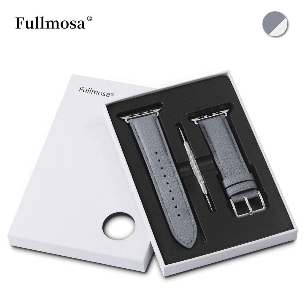 Apple Watch Band | Grey | Litchi-Bosin Fullmosa