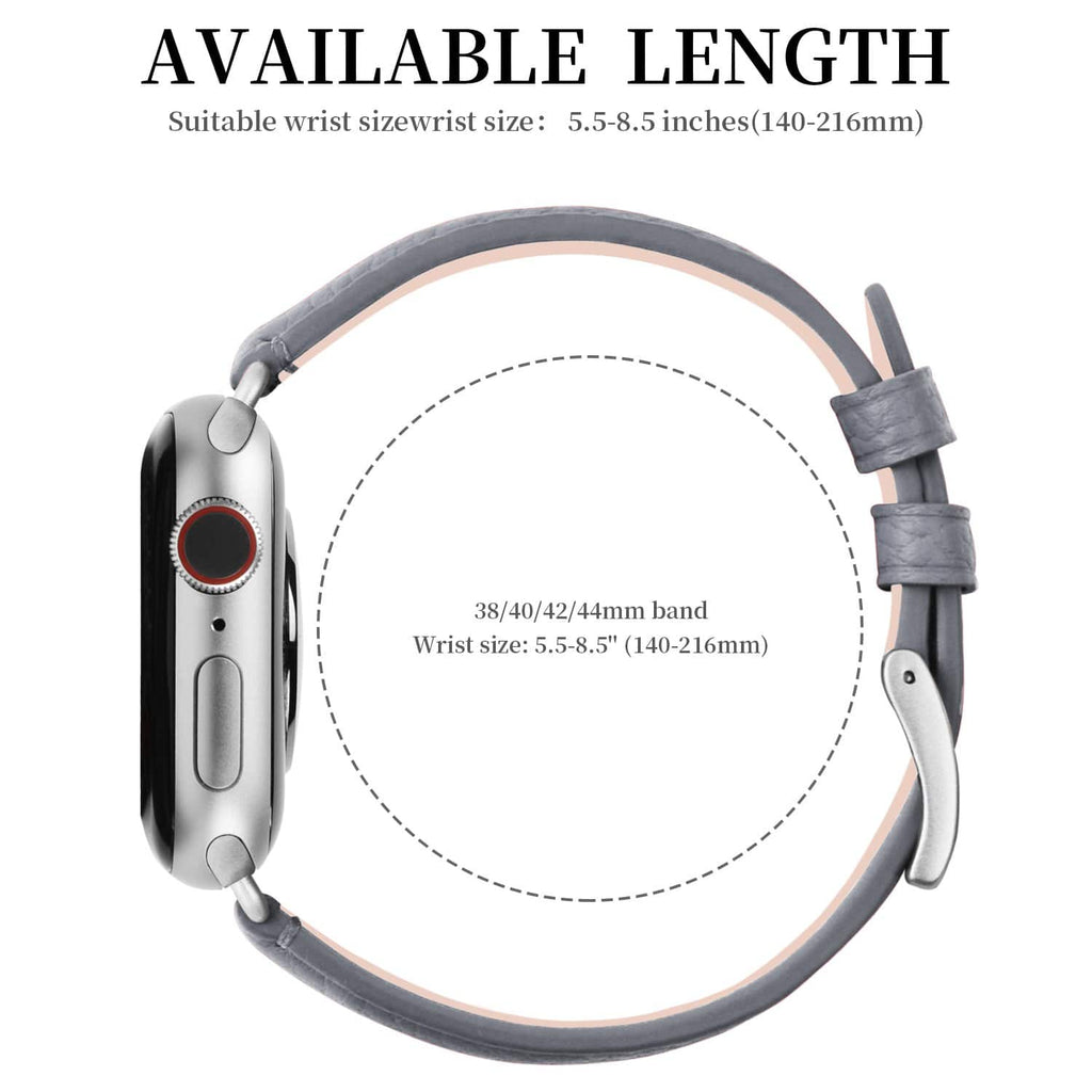 Apple Watch Band | Grey | Litchi-Bosin Fullmosa