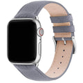 Apple Watch Band | Grey | Litchi-Bosin Fullmosa 38mm/40mm / Silver