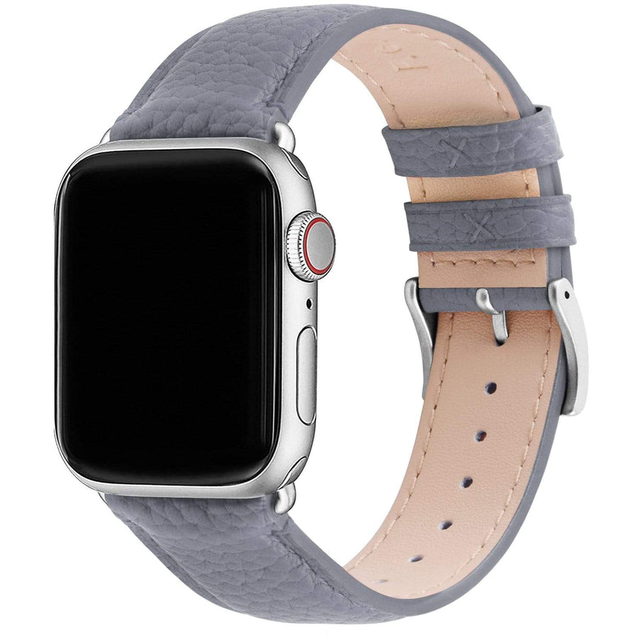 Apple Watch Band | Grey | Litchi-Bosin Fullmosa 38mm/40mm / Silver
