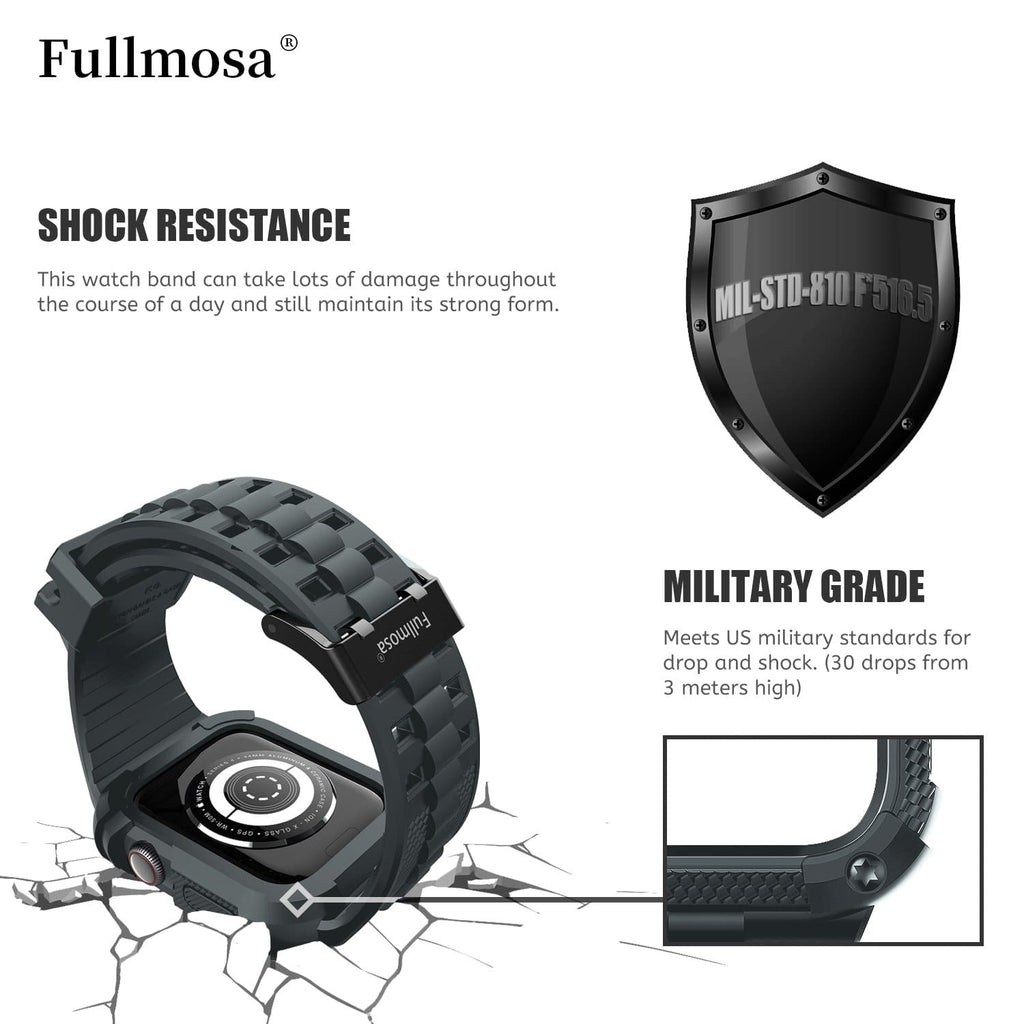 Apple Watch Band | Grey Silicone | Warrior Fullmosa