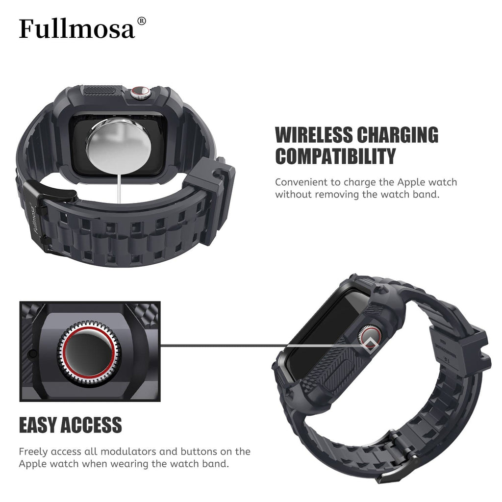 Apple Watch Band | Grey Silicone | Warrior Fullmosa