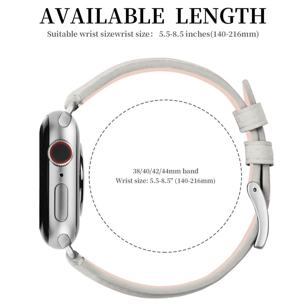 Apple Watch Band | Ivory white | Litchi-Bosin Fullmosa