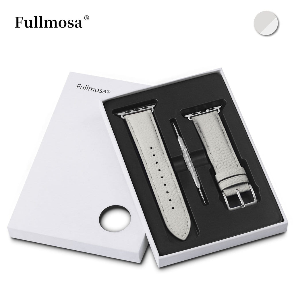 Apple Watch Band | Ivory white | Litchi-Bosin Fullmosa