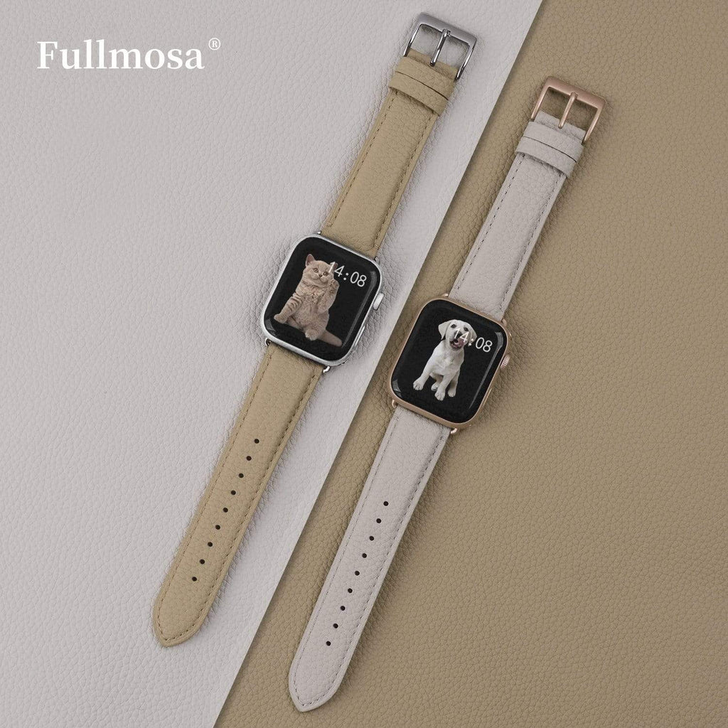 Apple Watch Band | khaki | Litchi-Bosin Fullmosa