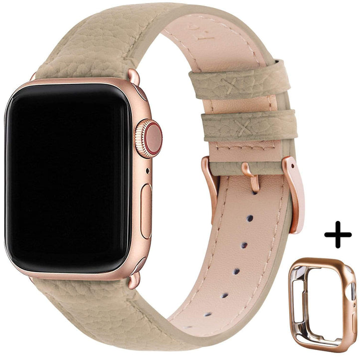 Two-Tone Leather Watch Strap for Smart Watches in 2023