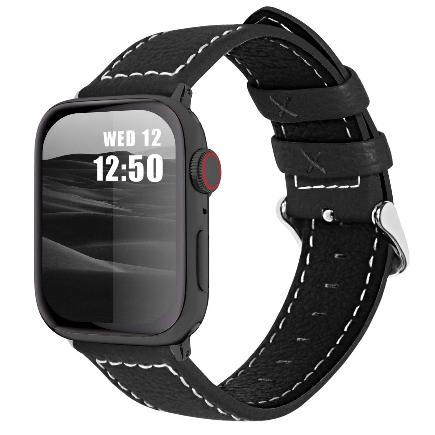 Apple Watch Band | Lichiblack Leather| Leechee Fullmosa 38mm/40mm