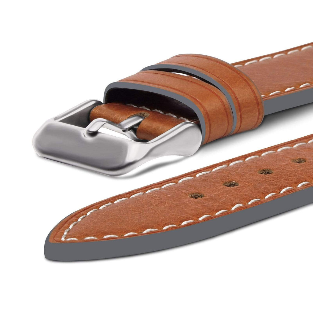 Apple Watch Band | Light Brown Leather | Wax Fullmosa