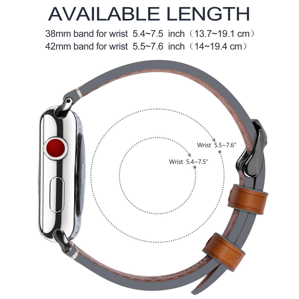 Apple Watch Band | Light Brown Leather | Wax Fullmosa