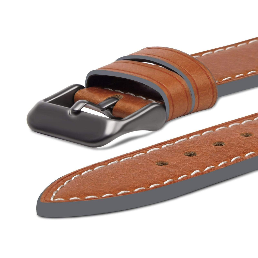 Apple Watch Band | Light Brown Leather | Wax Fullmosa