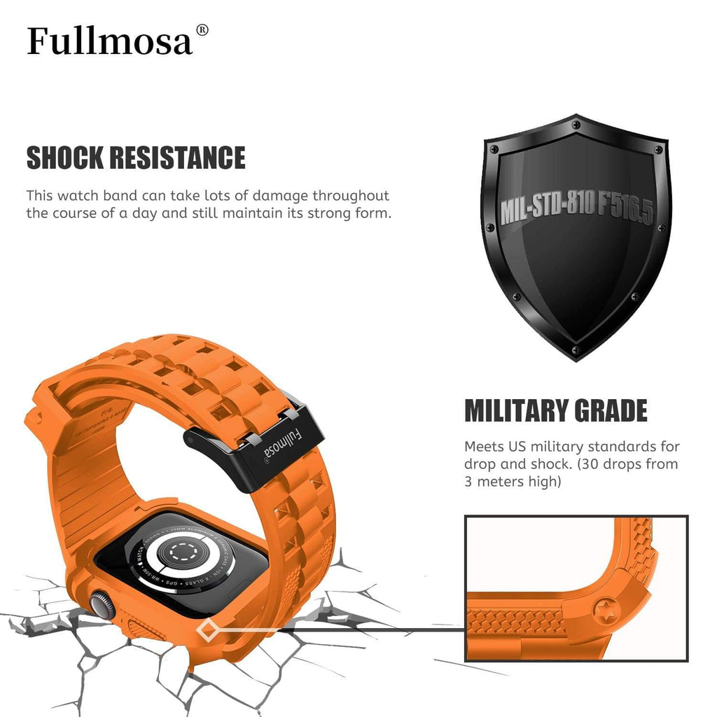 Apple Watch Band | Orange Silicone | Warrior Fullmosa