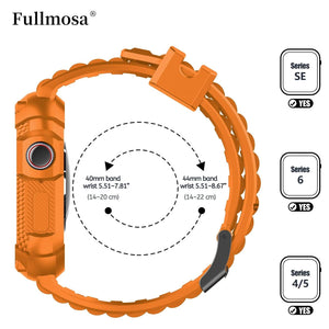 Apple Watch Band | Orange Silicone | Warrior Fullmosa