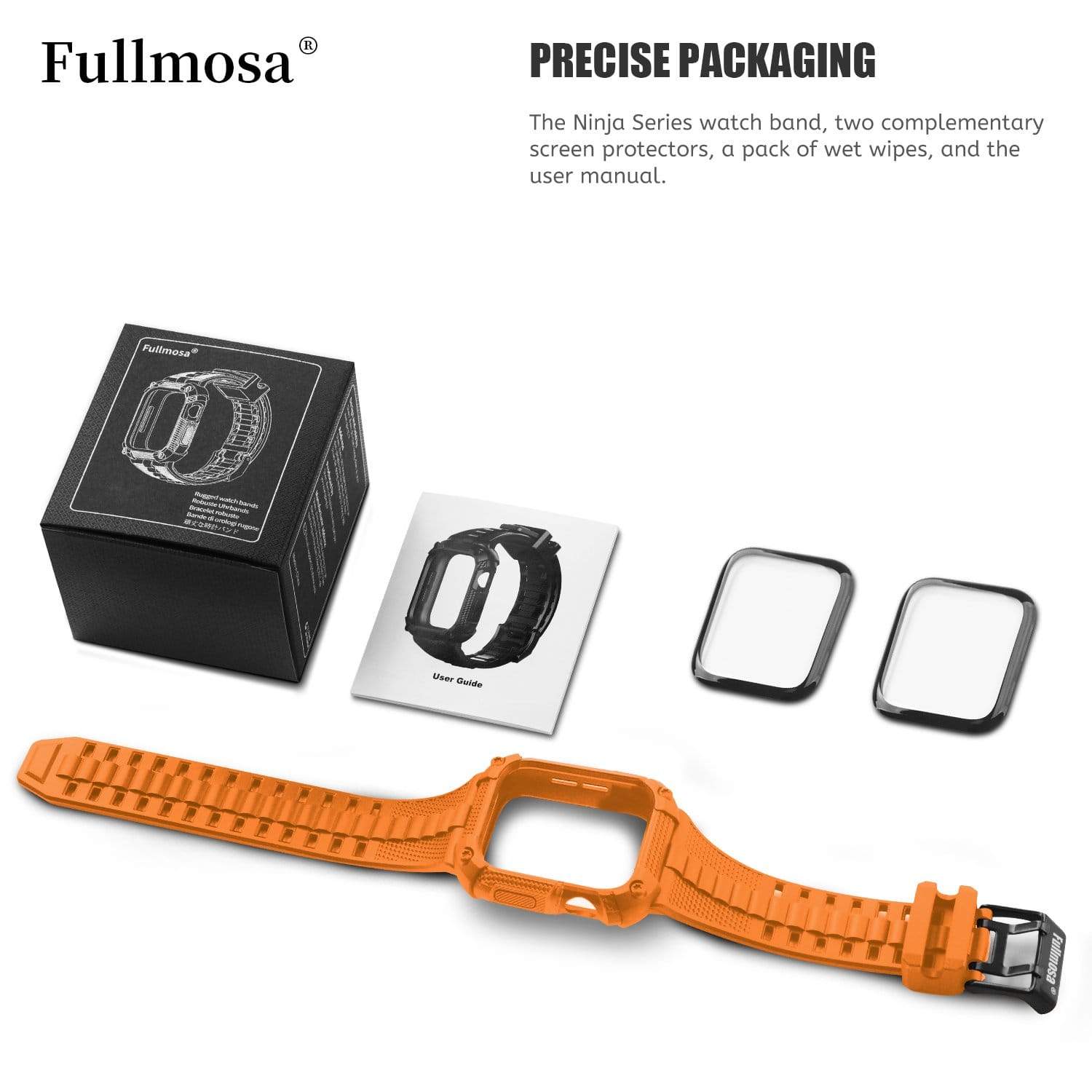 Apple Watch Band | Orange Silicone | Warrior Fullmosa