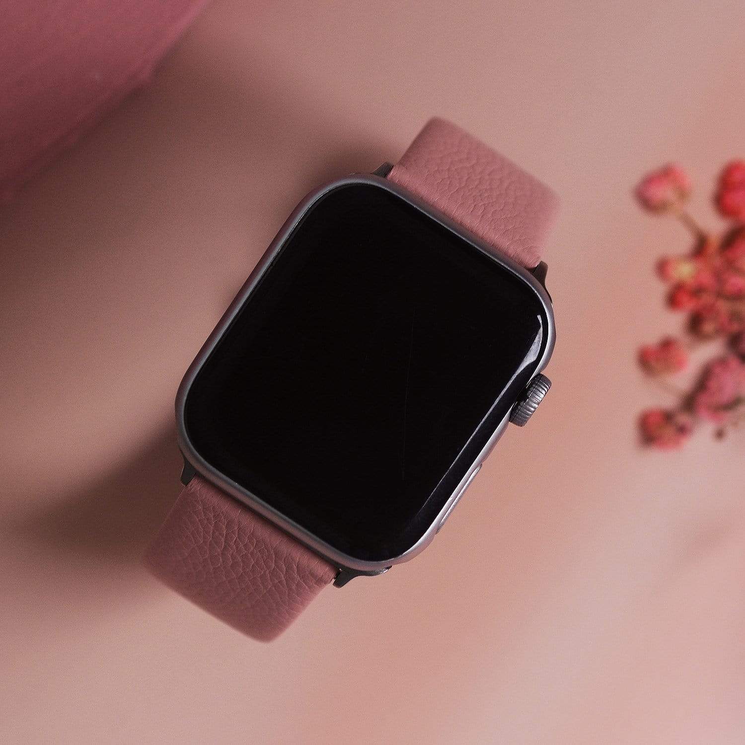 Apple Watch Band | Pink Leather | Litchi Fullmosa