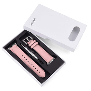 Apple Watch Band | Pink Leather / Silicone Fullmosa