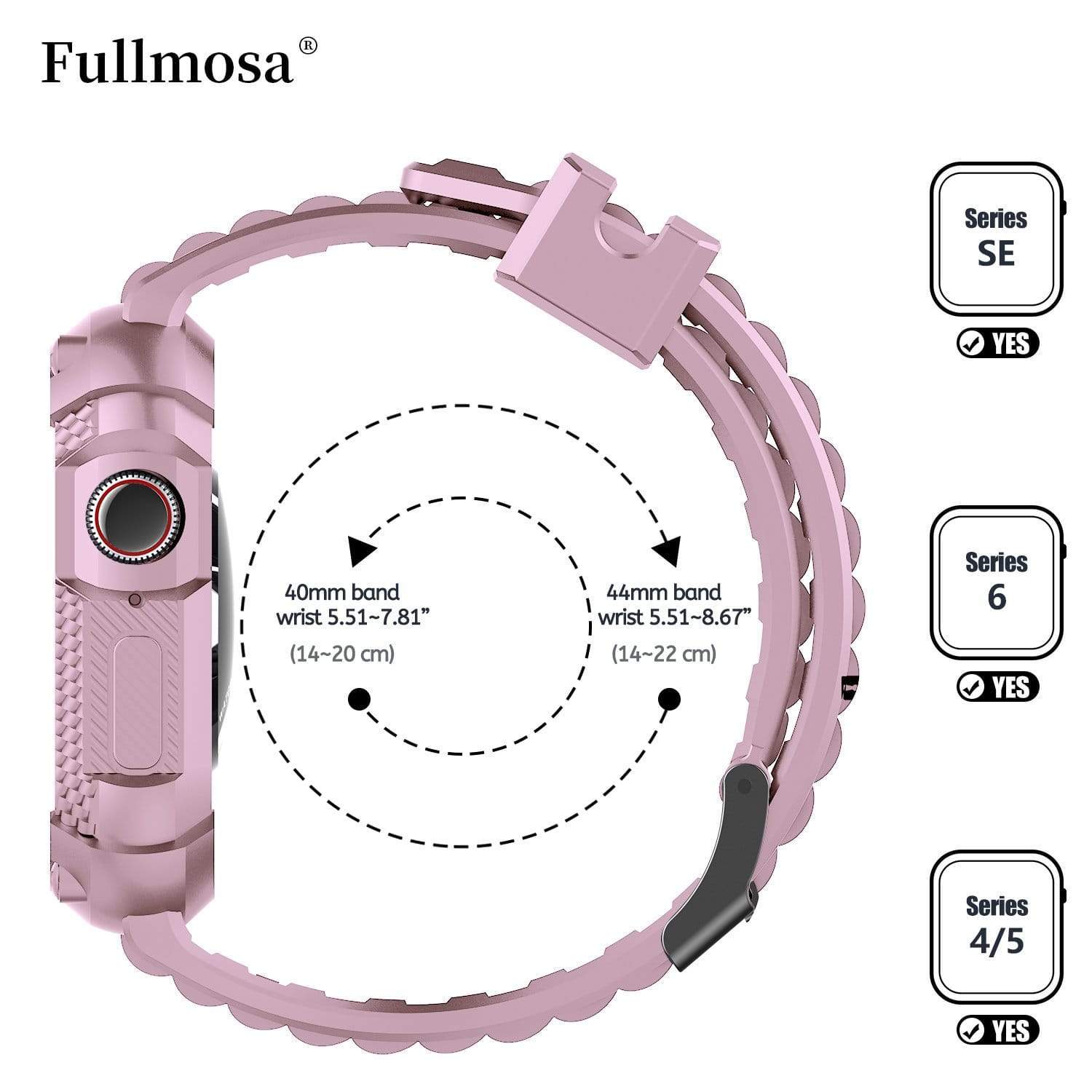 Apple Watch Band | Pink Silicone | Warrior Fullmosa