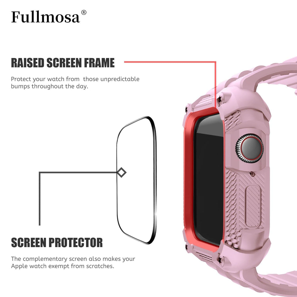 Apple Watch Band | Pink Silicone | Warrior Fullmosa