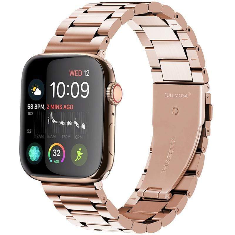 Apple Watch Band | Rose Gold Stainless Steel Metal – Fullmosa