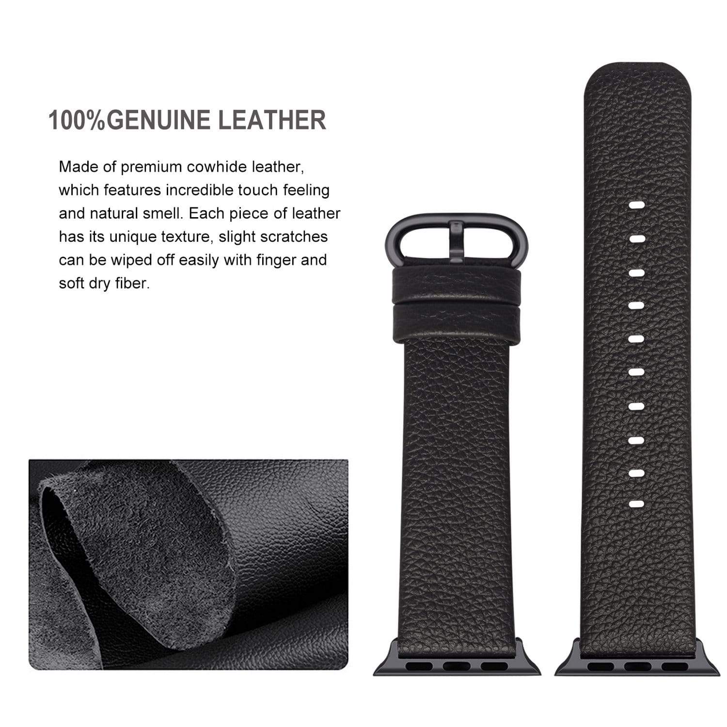 apple watch series 5 black leather band