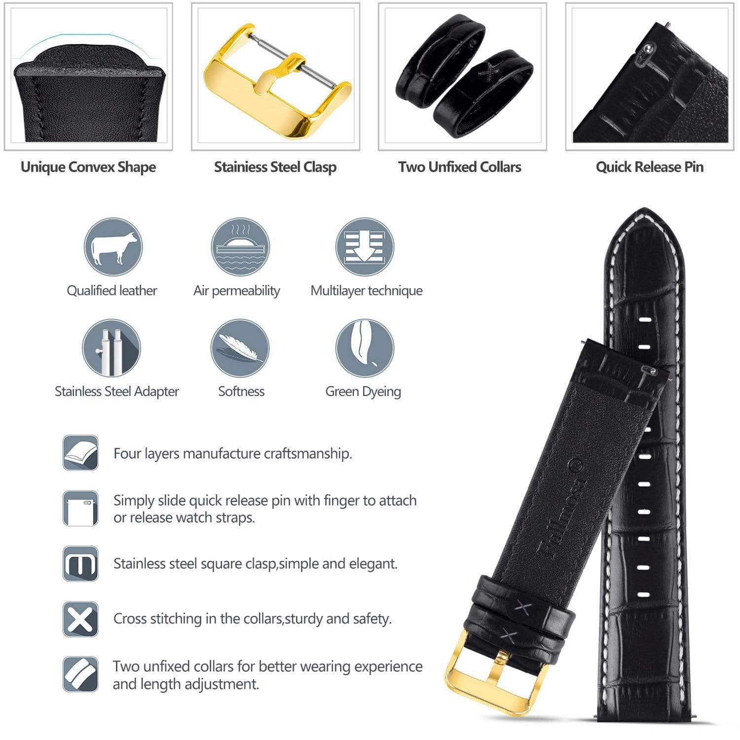 Black |  Bamboo Leather Fullmosa