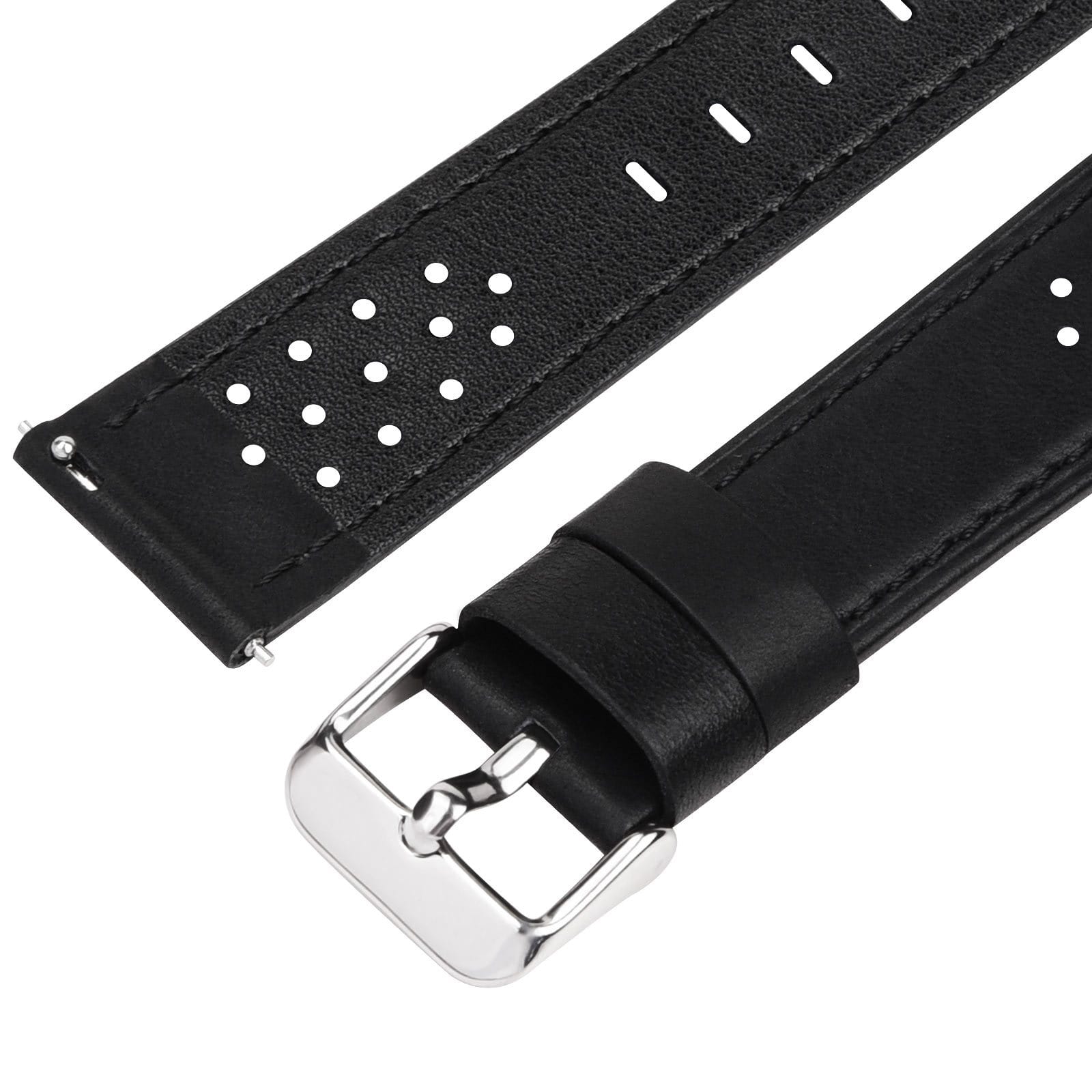 waterproof leather watch strap