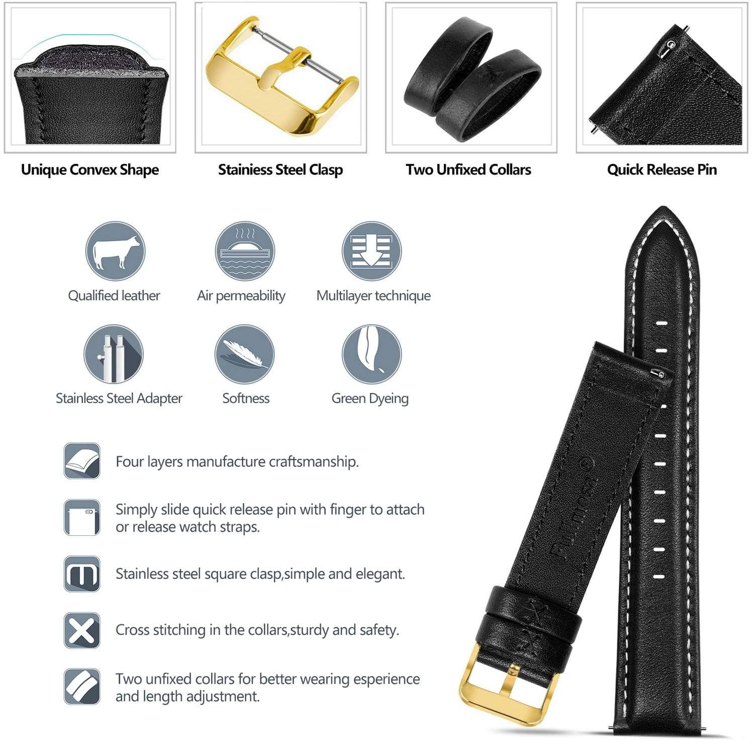 best leather watch straps