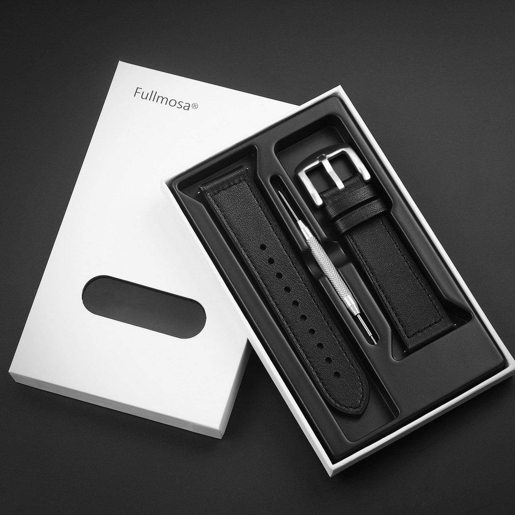 Black |  Leather/Silicone Fullmosa