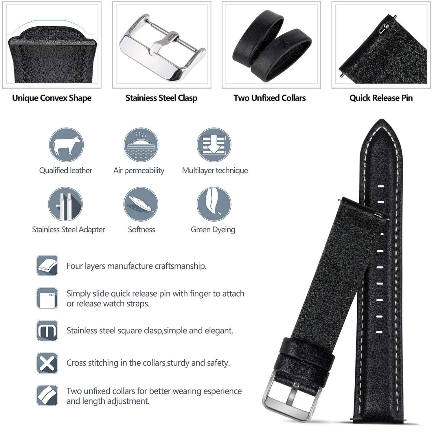 handmade leather watch straps