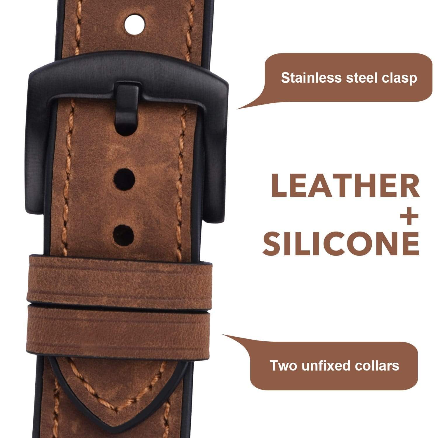 Brown samsung galaxy watch 42mm strap size