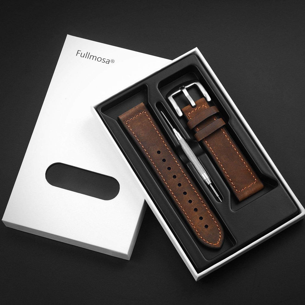 Brown |  Leather/Silicone Fullmosa