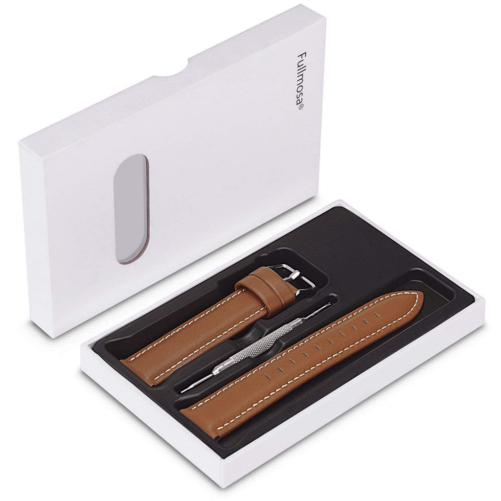 black leather watch strap