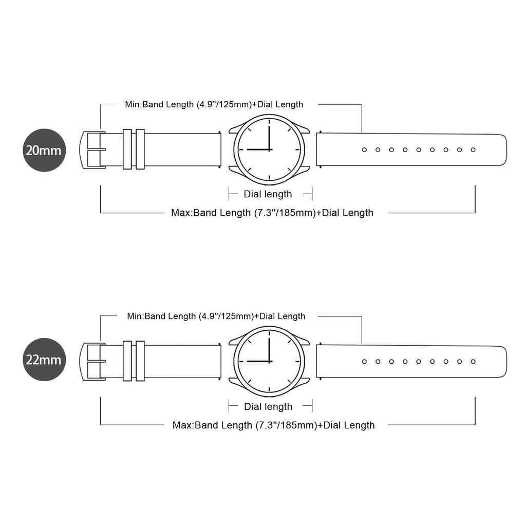 Dark Blue leather strap hardware