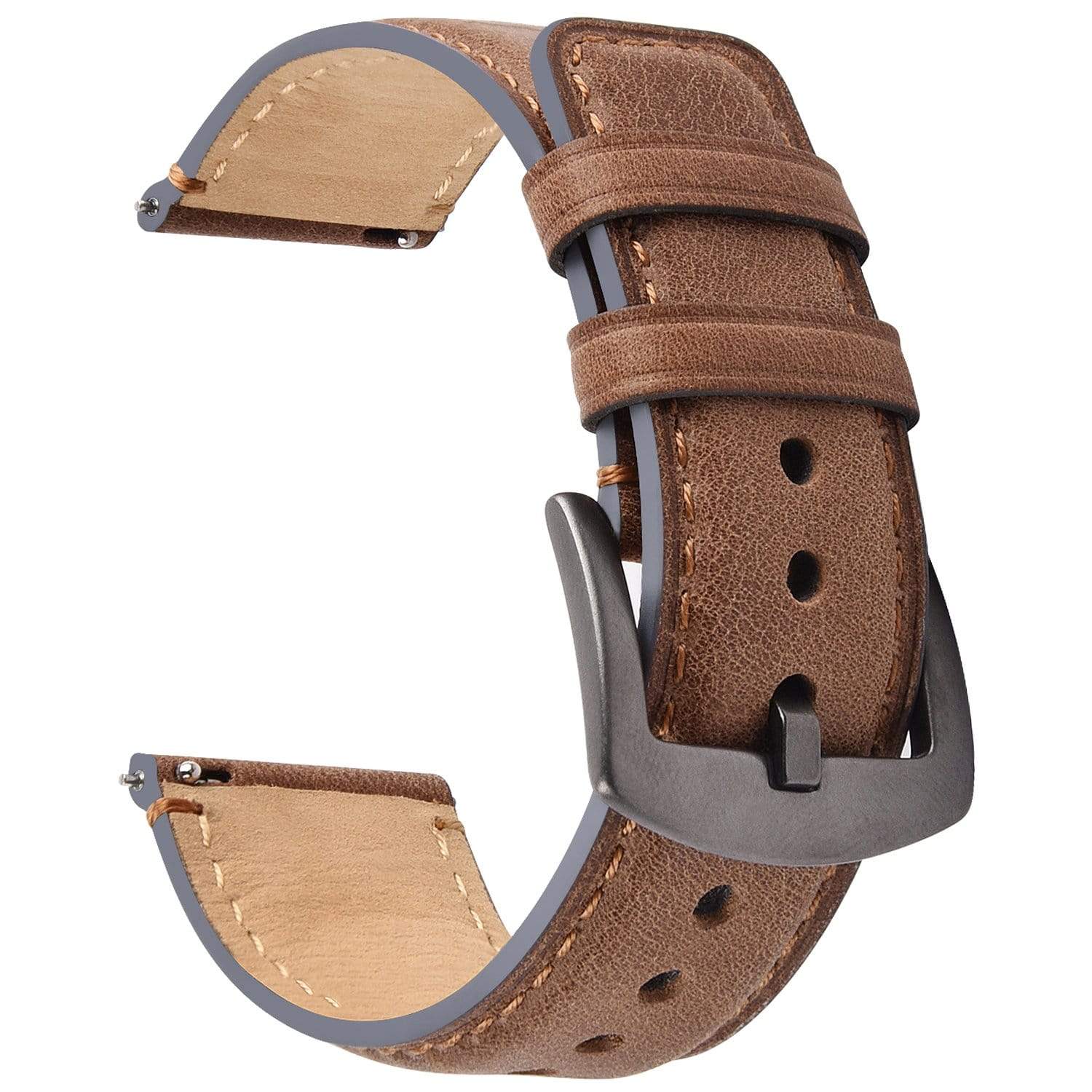 brown leather watch band